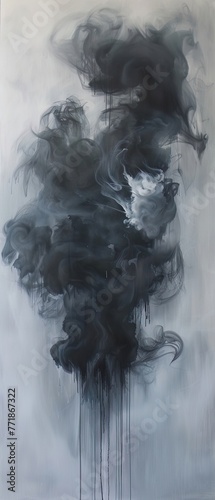 A haze of smoke grey, ethereal and elusive, blurring the lines between seen and unseen