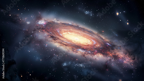 宇宙空間の銀河 © racoo