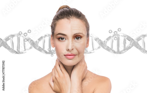 rejuvenation face treatment concept