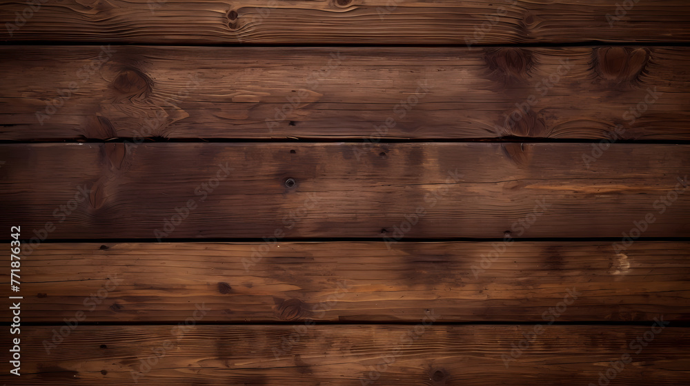 Naklejka premium Brown wooden planks background
