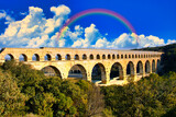 ポン・デュ・ガール・ローマ水道橋の美しい景観