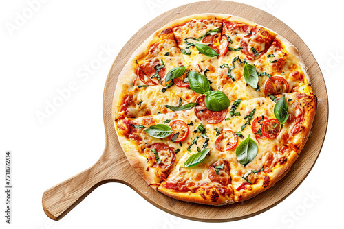 Pizza cutter tool on transparent background