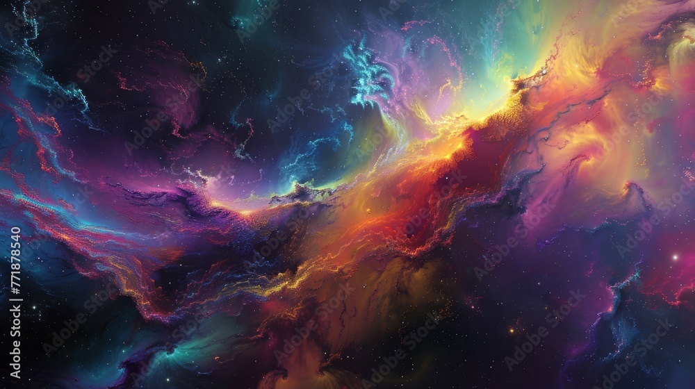 Obraz premium The picturesque scene resembles a cumulus cloud floating in the atmosphere, against a backdrop of the sky and water, creating a beautiful astronomical object in the landscape