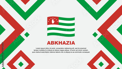 Abkhazia Flag Abstract Background Design Template. Abkhazia Independence Day Banner Wallpaper Vector Illustration. Abkhazia Template