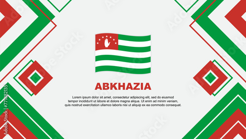 Abkhazia Flag Abstract Background Design Template. Abkhazia Independence Day Banner Wallpaper Vector Illustration. Abkhazia Background