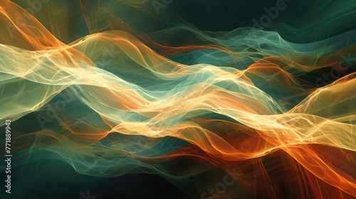 Abstract background with abstract smoke, Artistic abstract background featuring ethereal abstract smoke.