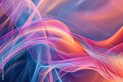 Abstract background composition with flowing lines, Digital artwork featuring flowing abstract lines.