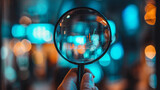 Market research as a detective uncovering insights with a magnifying glass