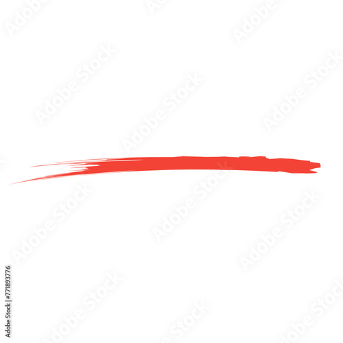 red grunge underline