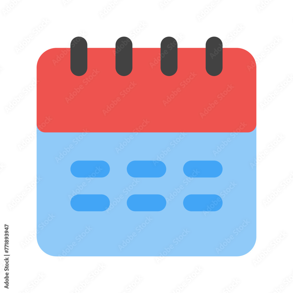 Fototapeta premium calendar flat icon
