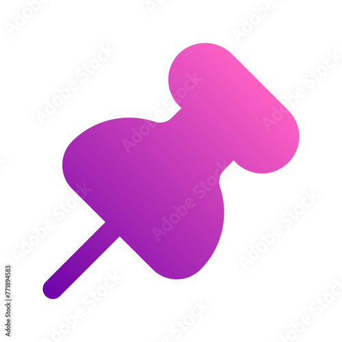 push pin gradient icon