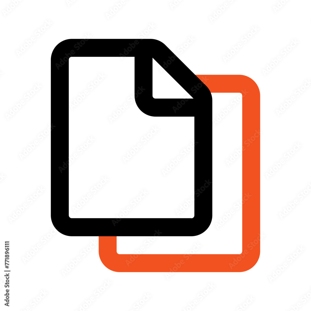 paper outline color icon paper outline color icon