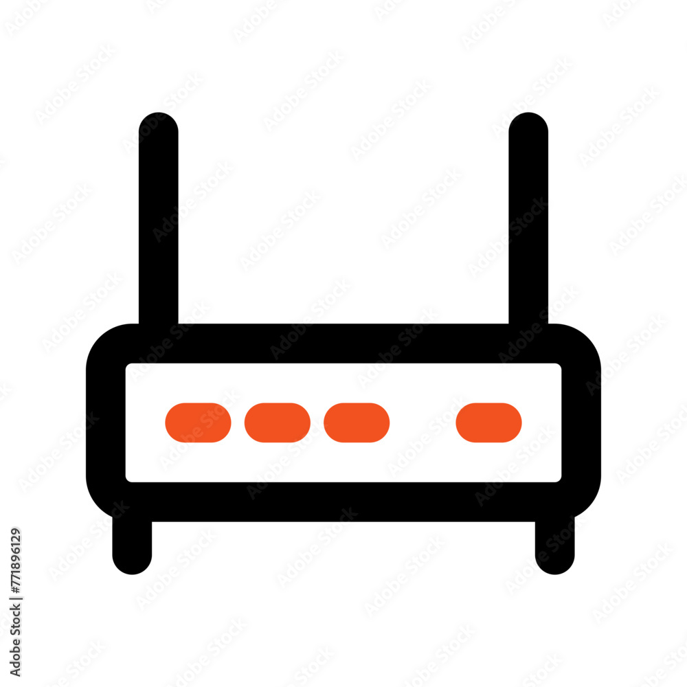 router outline color icon