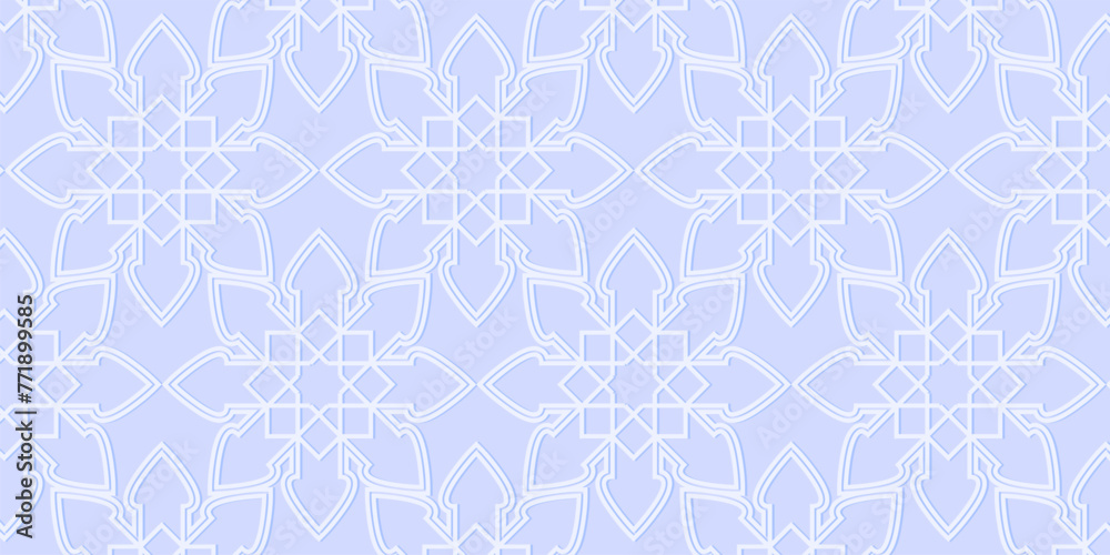 Blue Islamic Background with Arabic Ornaments. Vector Design for Banners, Posters, Social Media, Islamic Holiday Greeting Cards, Eid al-Fitr, Ramadan, Eid al-Adha. Blue Islamic Background with Arabic Ornaments. Vector Design for Banners, Posters, Social Media, Islamic Holiday Greeting Cards, Eid al-Fitr, Ramadan, Eid al-Adha.
