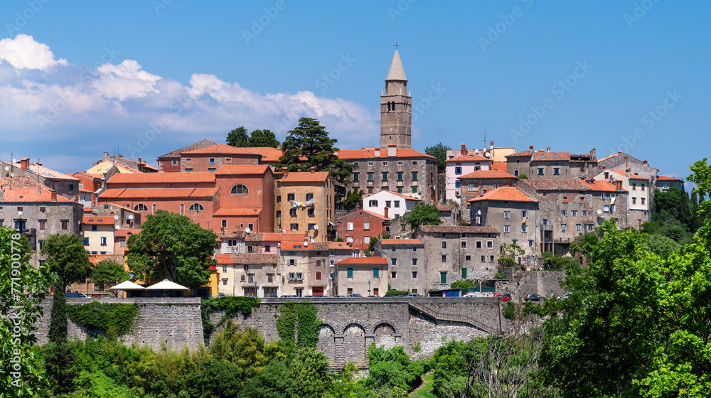 View to the historic center of Labin at daytime, Istria, Croatia View to the historic center of Labin at daytime, Istria, Croatia