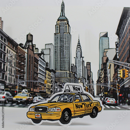 Sticker Include the text New York © Ricardo Costa