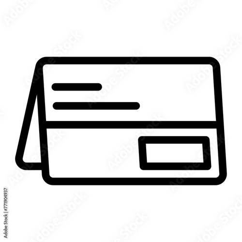 passbook line icon