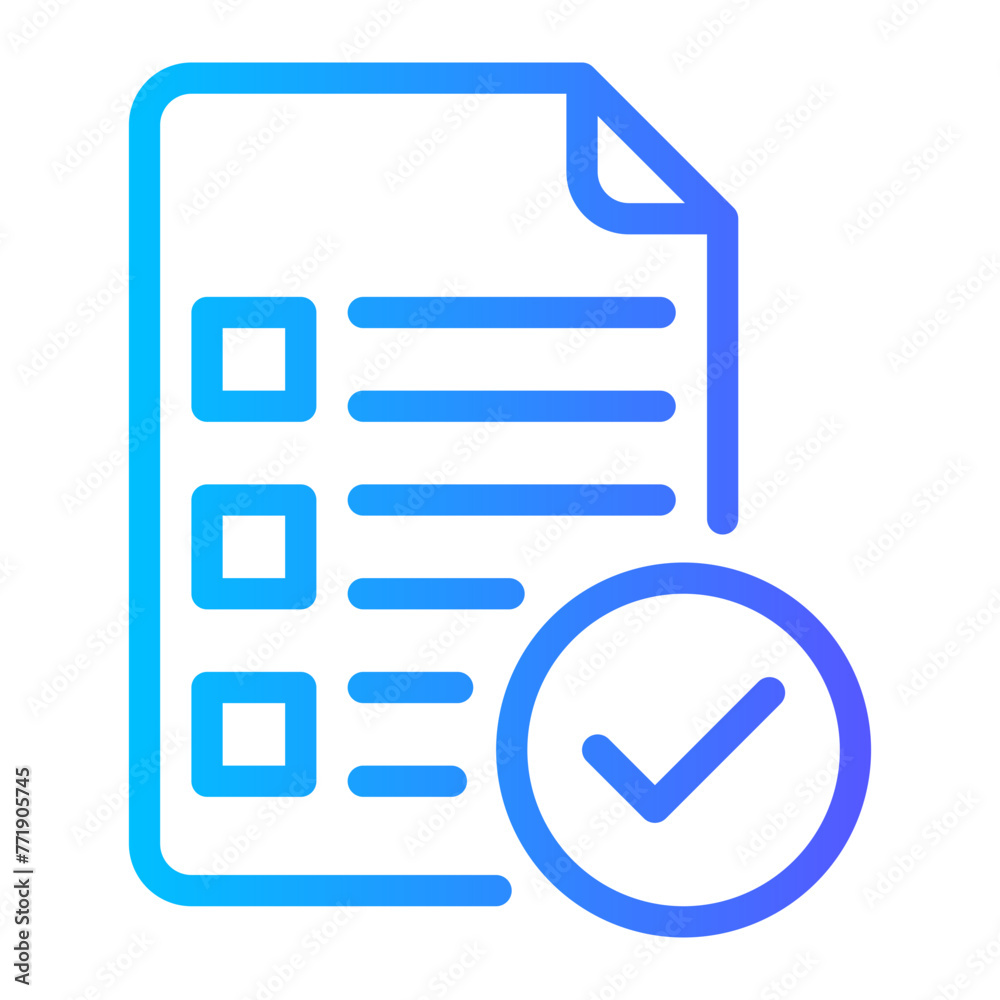 list gradient icon