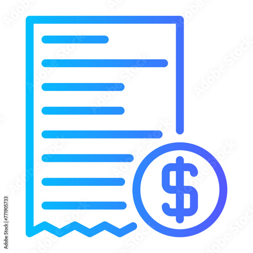 invoice gradient icon