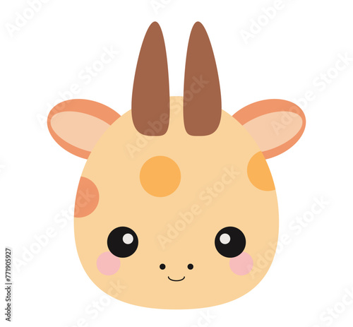 Photography Cute Giraffe Animal Cartoon Vector