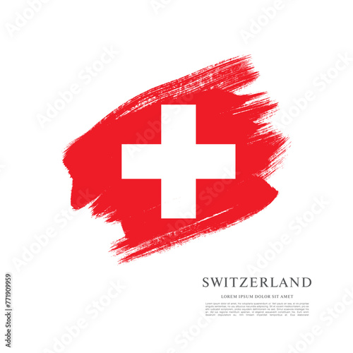 Flag of Switzerland, vector graphic