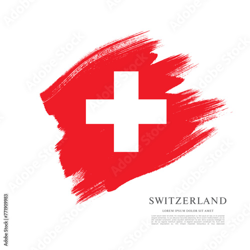 Flag of Switzerland, vector graphic