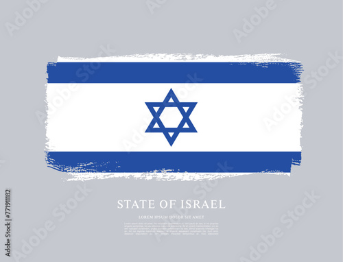 Flag of Israel vector graphic