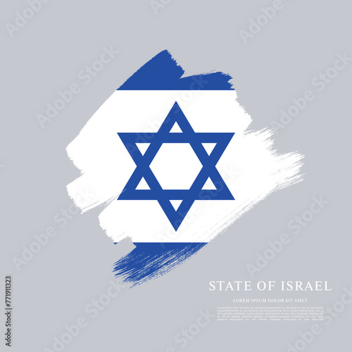 Flag of Israel vector graphic