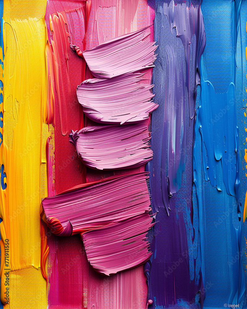 Vibrant colors paint