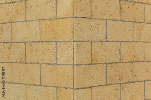 Wallpaper Mural Brickwork brick masonry wall corner joint background architecture facade exterior building sand color limestone shellbrick Torontodigital.ca