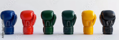 Boxing Glove Edible Rice Paper Cake Cupcake Toppers Decorations . photo