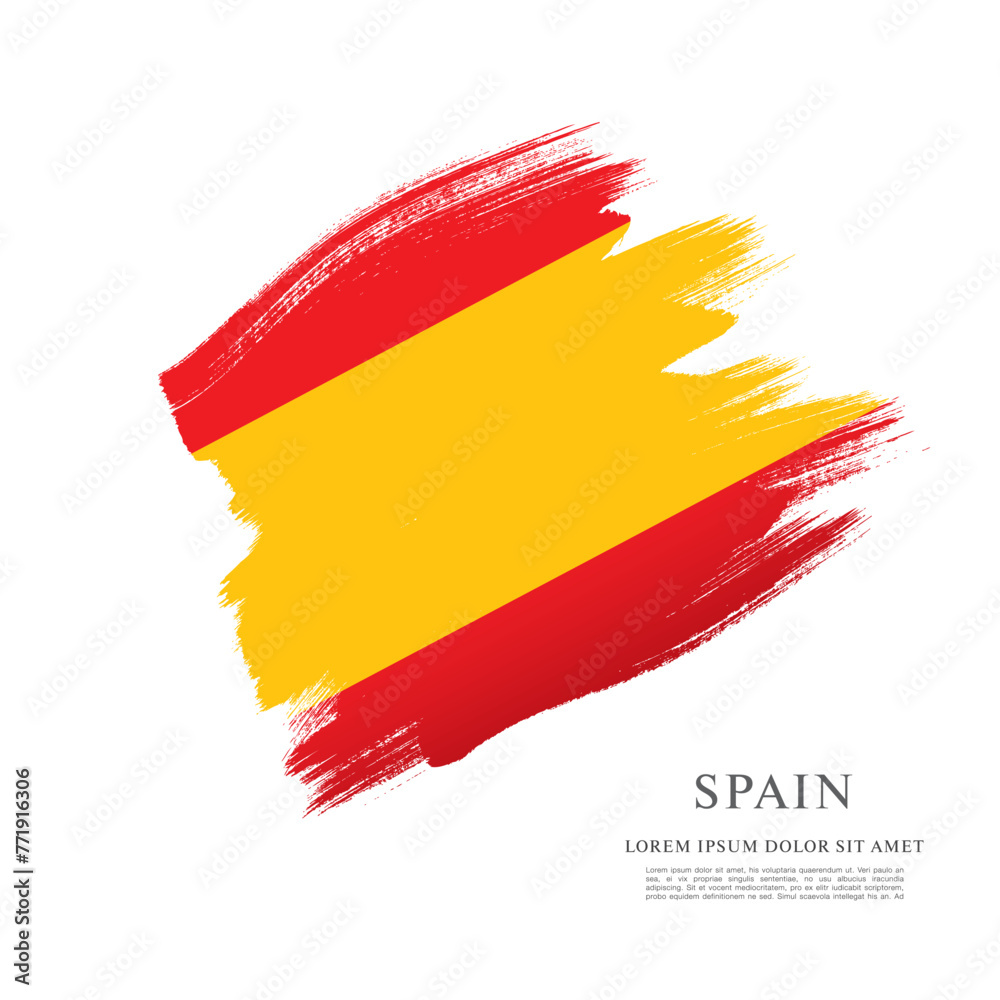 Obraz premium Flag of Spain vector graphic