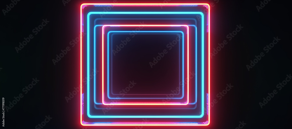 colorful line box neon lights 134 colorful line box neon lights 134