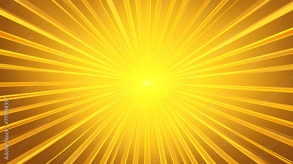 Yellow rays background