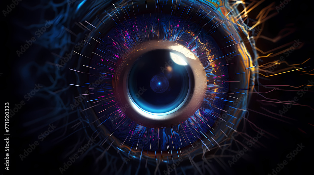 Abstract digital eye background Abstract digital eye background