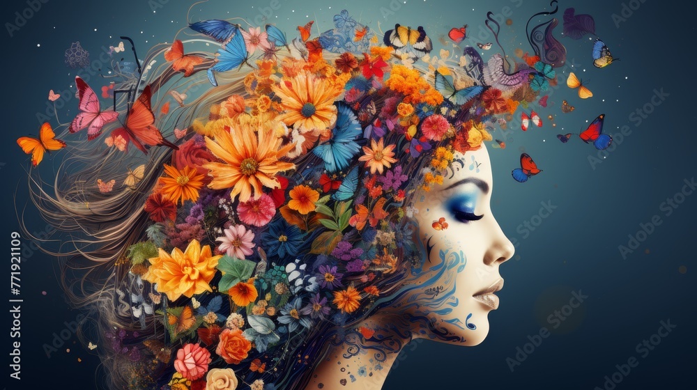 a vibrant assortment of floral patterns a vibrant assortment of floral patterns