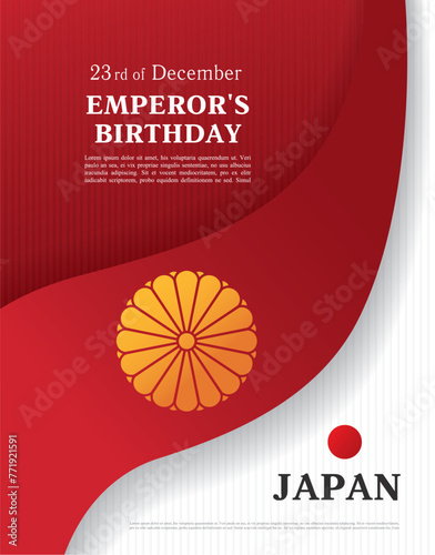 Japan. Emperor's Birthday. 23rd of December