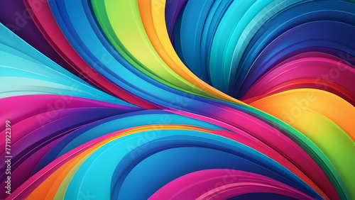 Abstract Bright Colorful Multicolored Background