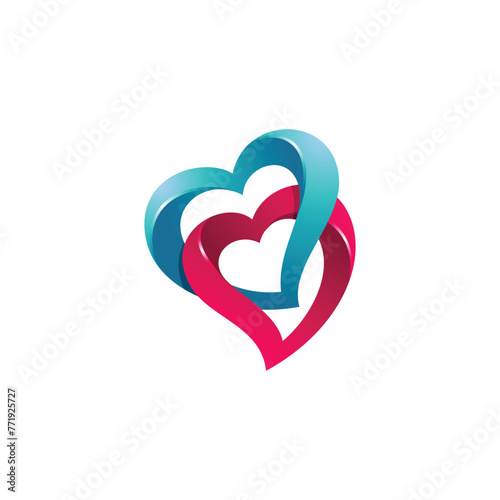 Heart vector shape. Valentine's day symbol of love. Medical Health Care. Spa and Salon 