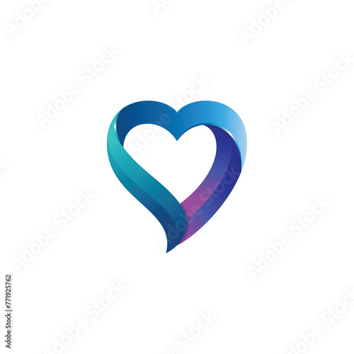 Heart vector shape. Valentine's day symbol of love. Medical Health Care. Spa and Salon 