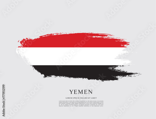 Flag of Yemen vector graphic