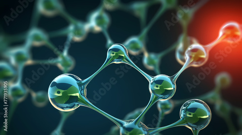 Medical concept, molecular structure