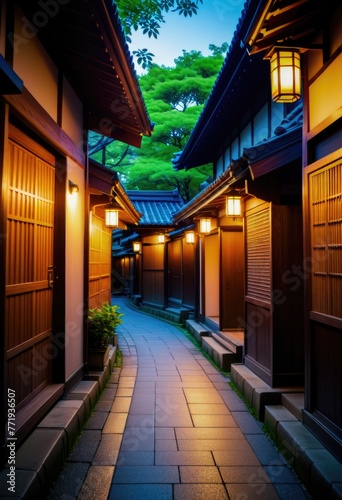 Stroll along the Japanese walkway in Gion town, an old district adorned with traditional wooden homes, offering a serene travel spot