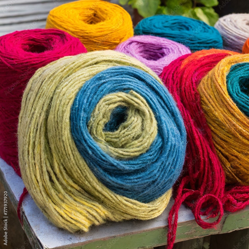 Vibrant Crafting: Colorful Wool Rolls Unraveling Creativity Vibrant Crafting: Colorful Wool Rolls Unraveling Creativity