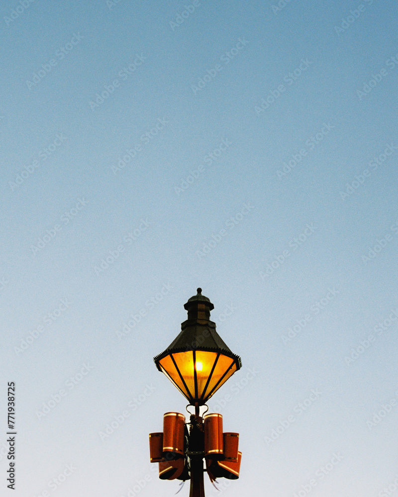 Ballarat Street light with Christmas decorations Ballarat Street light with Christmas decorations