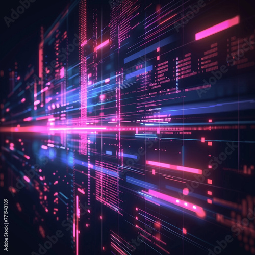 abstract background with lights  technology value proposition business high resolution  hyper-detailed 