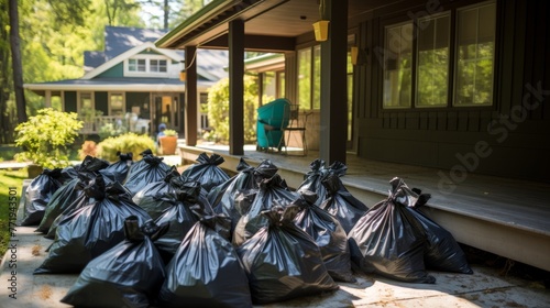 Residential Cleanup Black Trash Bags in the 