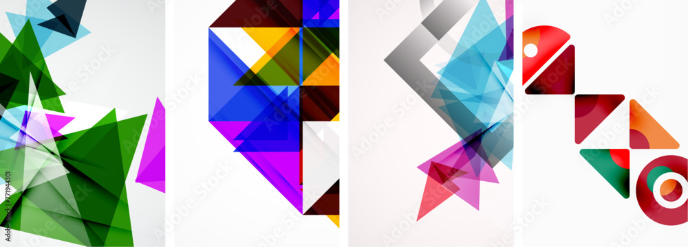 Triangle poster set for wallpaper, business card, cover, poster, banner, brochure, header, website Triangle poster set for wallpaper, business card, cover, poster, banner, brochure, header, website