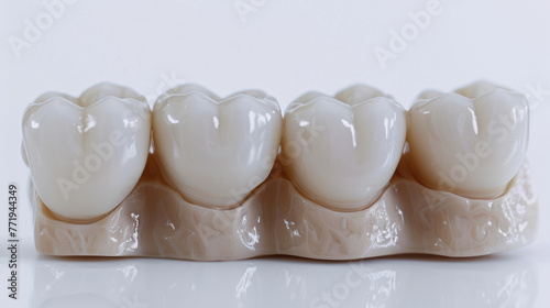 Dental Model of a Tooth on a White Background
