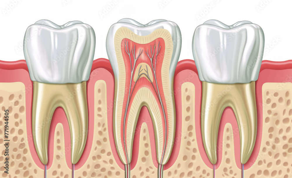 Diagram of a Tooth With a Missing Tooth Diagram of a Tooth With a Missing Tooth